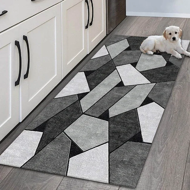 thumbnail image 1 of Alfombra moderna para cocina, sala de estar, dormitorio, decoración, pasillo, entrada, balcón, puerta de baño, alfombra antideslizante para pies, 1 of 5