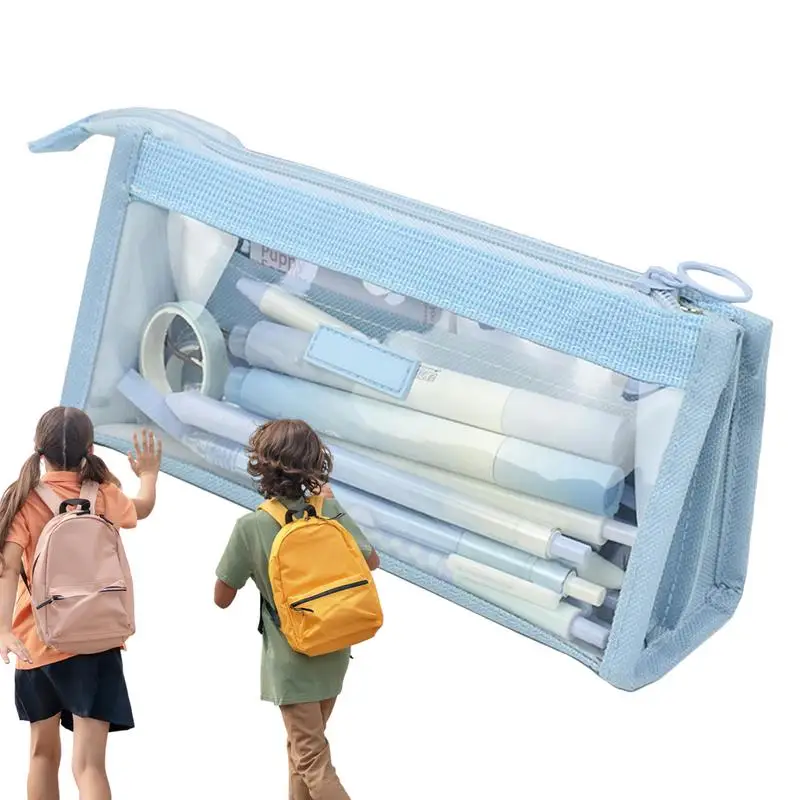 

Фотоальбом для карандашей, вместительный чехол для ручек и карандашей, школьные принадлежности, прозрачный чехол для карандашей