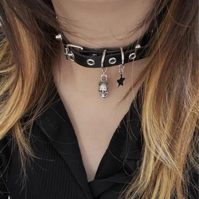 Gothic Choker Leather Harajuku  Sexy Harajuku Choker Necklace - 1pc Punk  Choker - Aliexpress