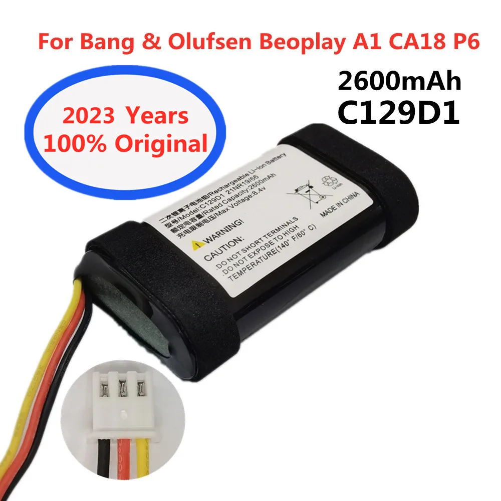 

For Bang&Olufsen BeoPlay A1 CA18 P6 Speaker Rechargable Battery High Quality C129D1 2600mAh Genuine Replacement Li-ion Battery