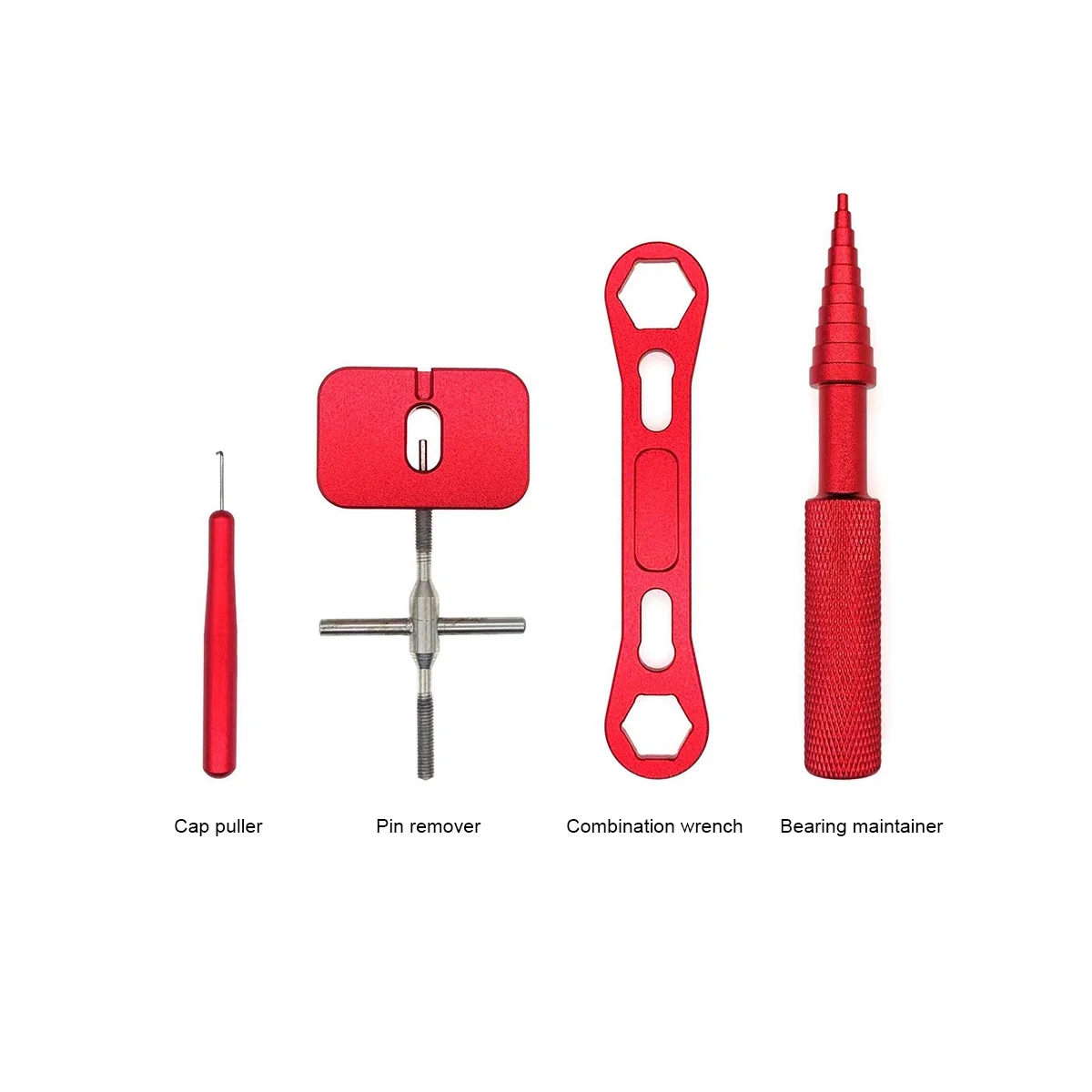 

Reel Repair Tool Kit for Fishing Reel Removal Ball Bearing Maintenance Spool Disassembling Wrench Fishing Tools Red
