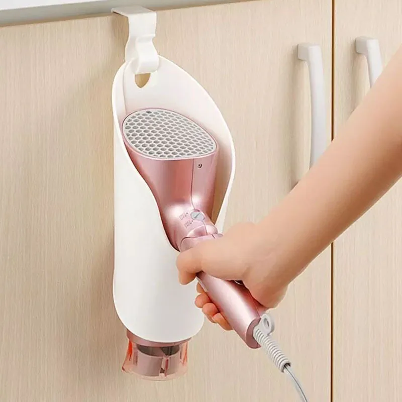 Hair Dryer Storage Organizer Rack Hang Wall Mounted Holder Hanger Using In Bathroom Salon Stylist Tool Drier Organize New