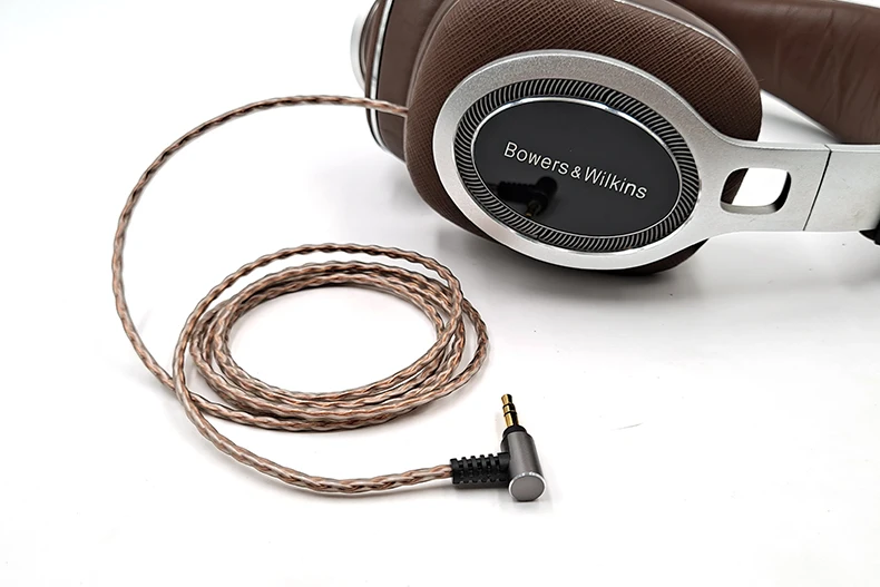 For B&W P9 Earphone Replaceable 4.4mm 3.5mm 2.5mm Balanced Single Crystal Copper Upgrade Cable