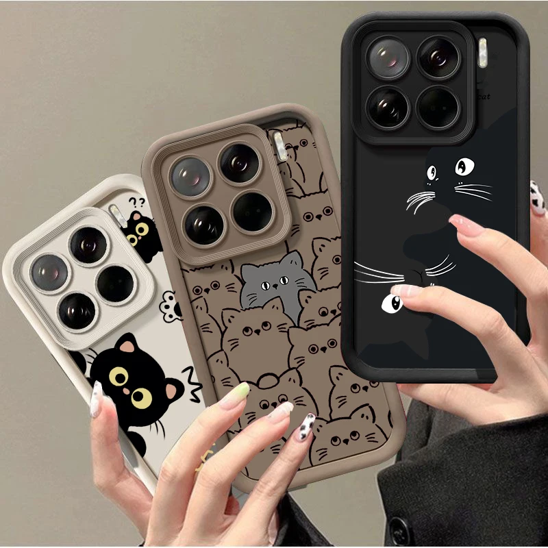 Luxury Cat Matte Silicone Phone Case