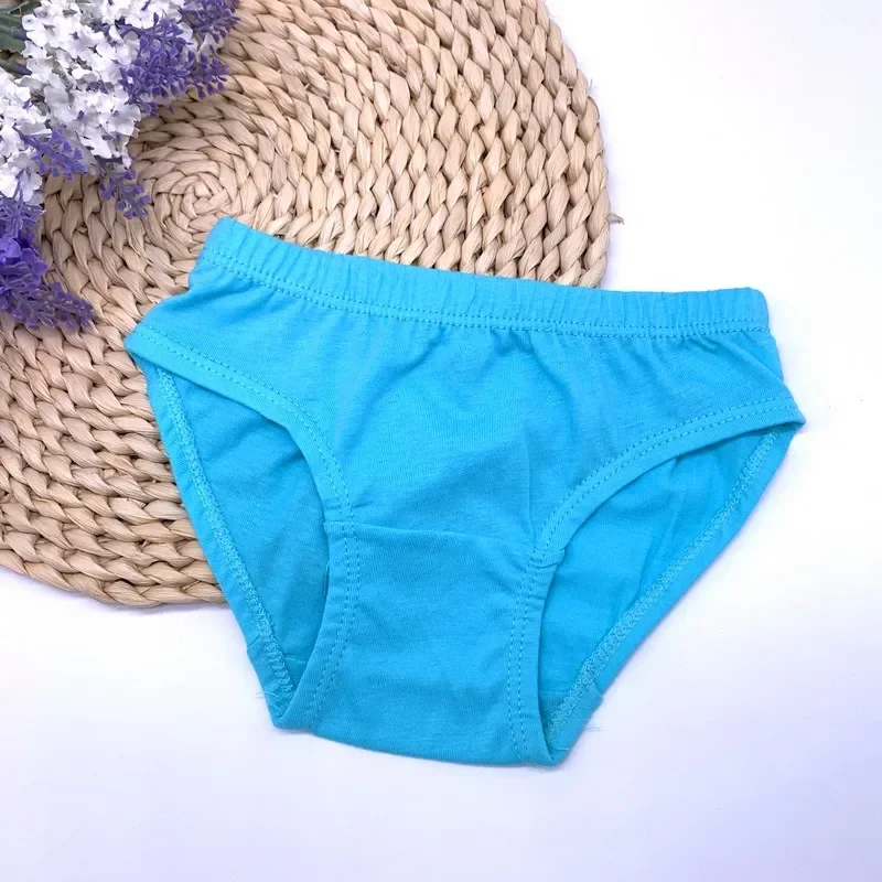 24pcs /Lot Baby Boys Briefs Panties Solid Color Underwears Children Cotton Short Kids Panties
