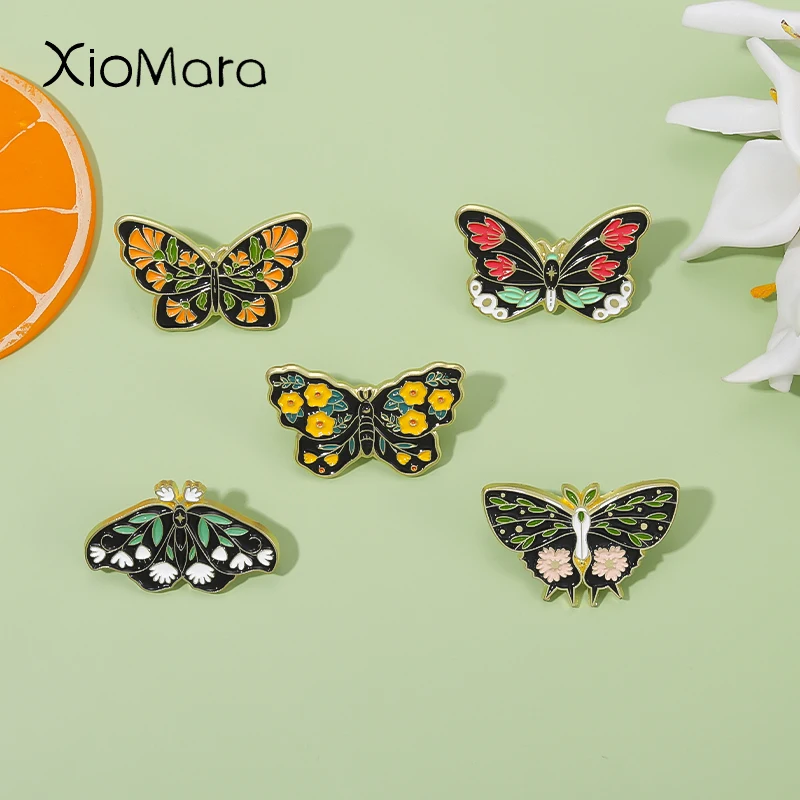 Cute Anti-Social Butterfly Dragonfly Bee Brooches Colorful Enamel Moth  Insect Laple Pins For Girls Women Party Clothes Badge - AliExpress