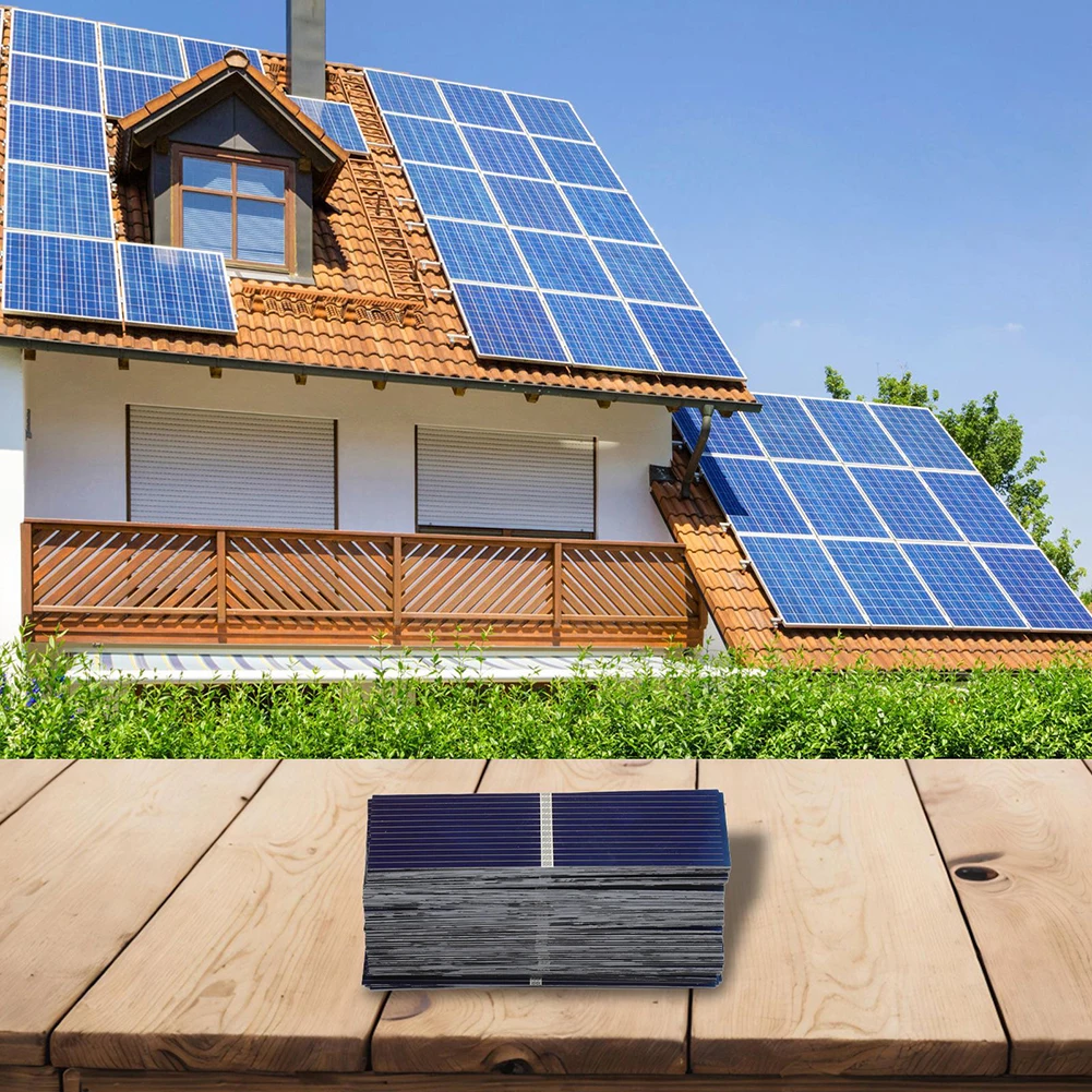 Pack of 100 Mini Polycrystalline Silicon Solar Cell Units