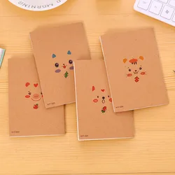 1 Pcs Vintage Kraft Paper Small Book Mini Pocket Notepad Inner Page Car Thread Book Student Gift Notebook Stationery Supplies