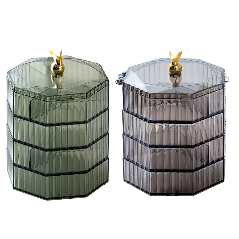 

Jewelry Box,Acrylic Jewelry Organizer With Handle, Clear Jewelry Boxes For Women Girls, Make Up Organizer