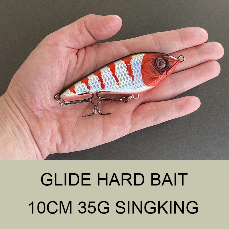 HUFFA 5 pièces/lot Dur appâts artificiels Jerkbait leurres de pêche 6.8 cm 6.9g Naufrage hochet méné appât pêche