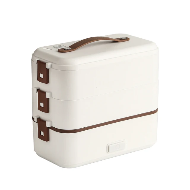 Contenitore per alimenti con isolamento termico elettrico portatile, contenitore per alimenti con contenitore per alimenti, contenitore per pranzo Bento Box_voghion.com