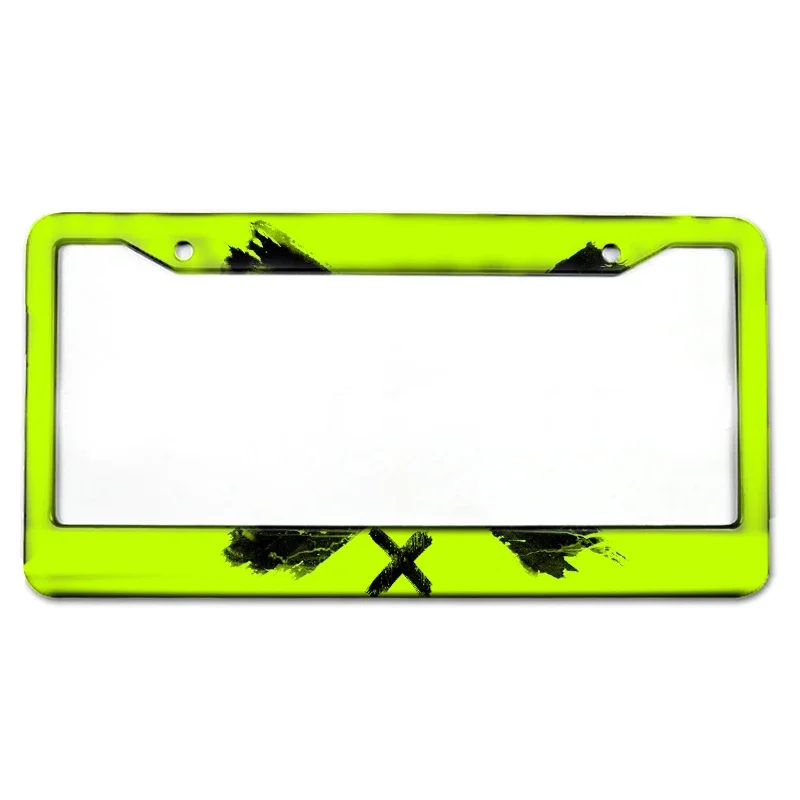 Customizable Aluminum License Plate Frame with HD Image and Text for Cars - Includes Mounting Screws
