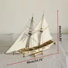 3-D Wooden Puzzle DIY Ship Craft Model Kits for Teenager Adult Pre-cut Assembly Building Toy Sailing Boat Kits Kids Gift 5
