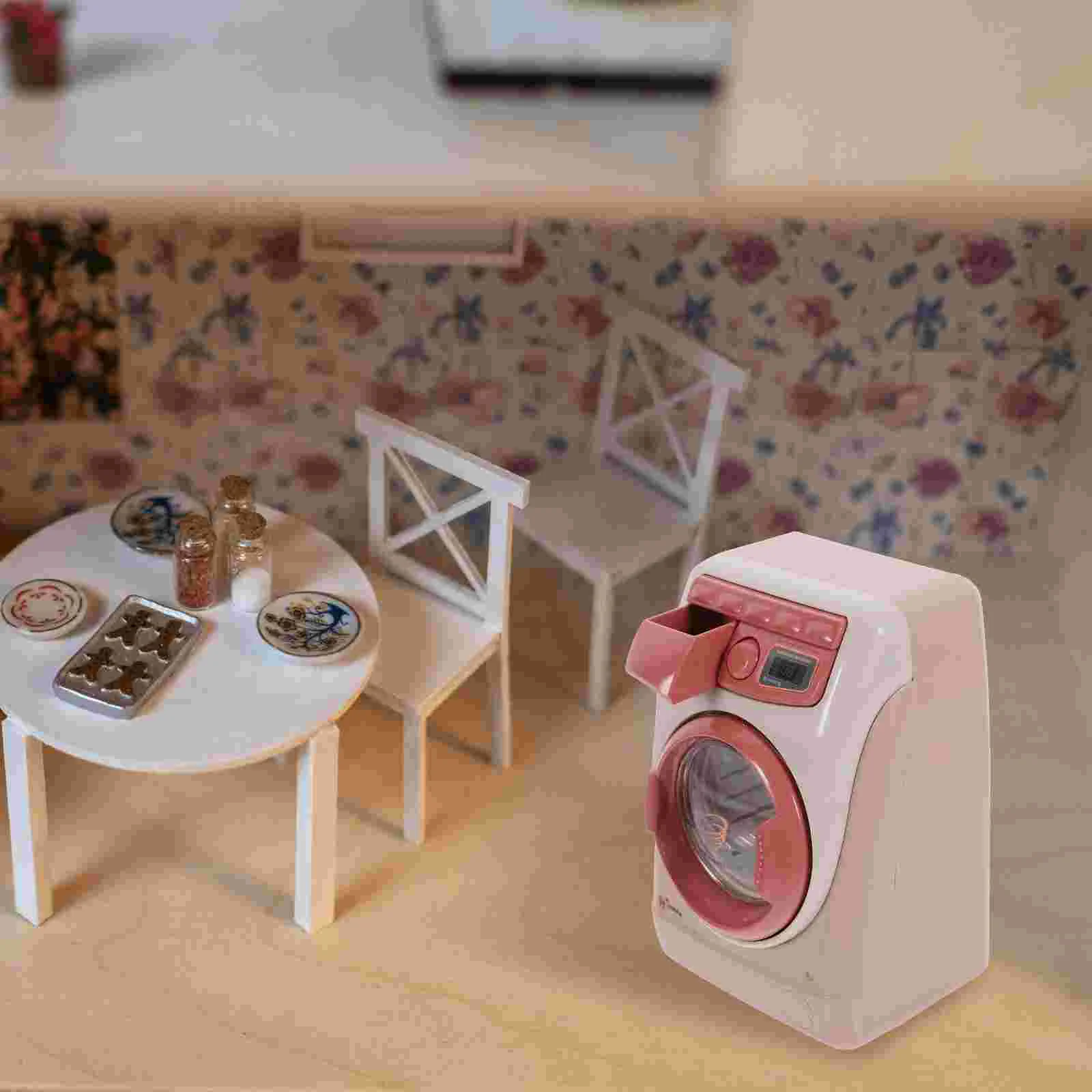 Pretend Play House Appliances Washing Machine Toy, Kids Washer Playset Laundry Toy Over 3 Years Old Kids Washer Dryer New 3