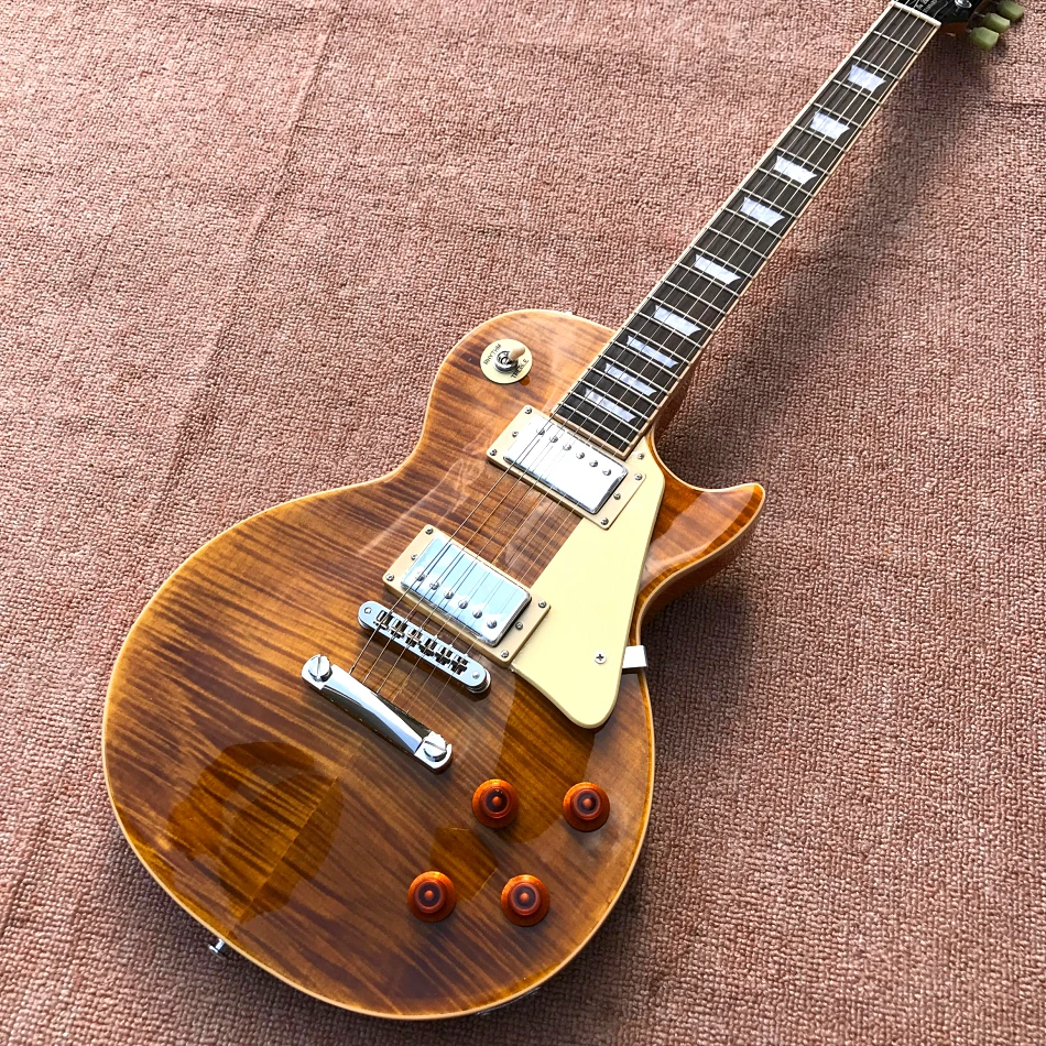 

Custom Shop, Made in China, LP Standard High Quality Electric Guitar, Frets Binding, Tune-o-Matic Bridge, One Piece Of Body & Ne