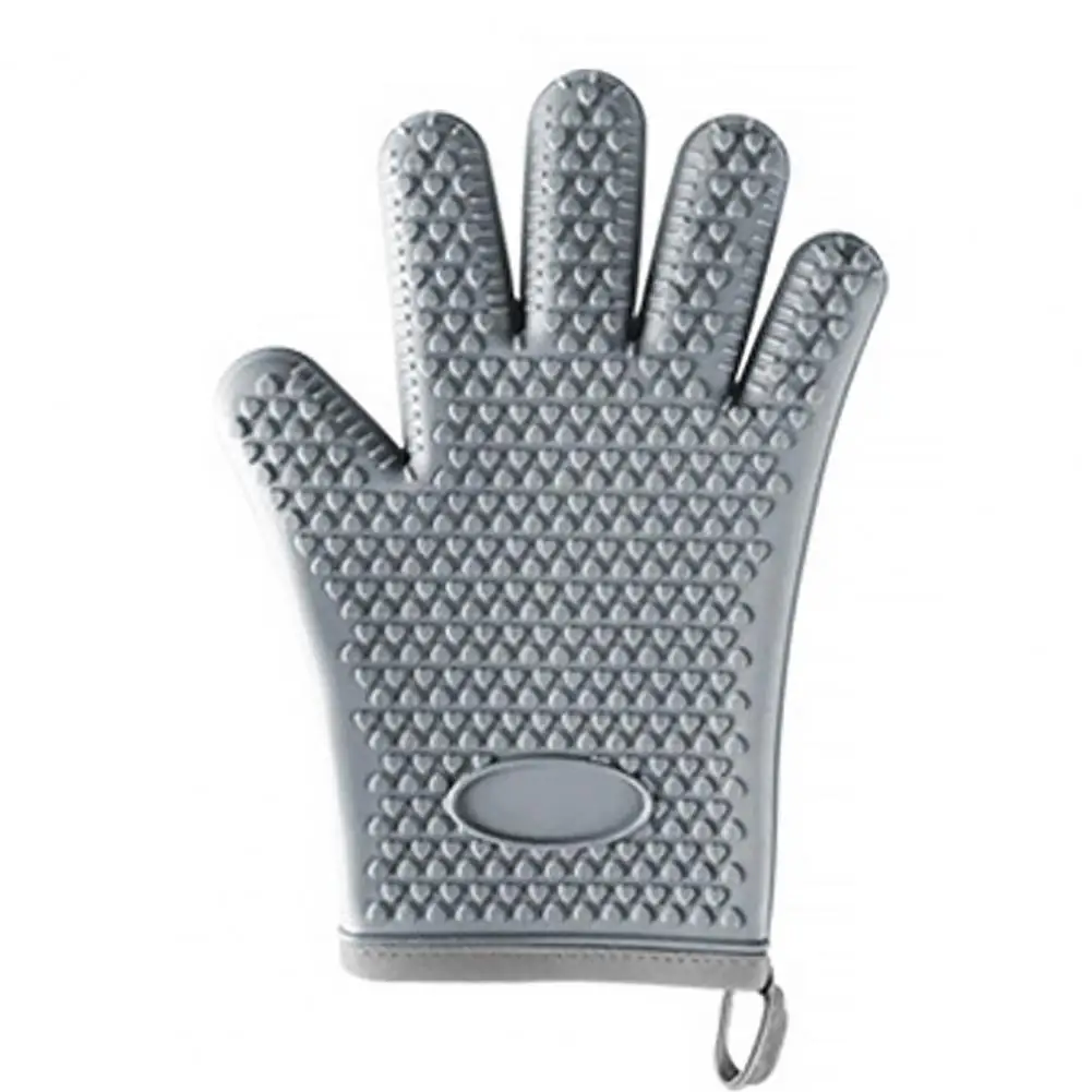 1Pc Heat Insulation Glove Easy to Clean with Lanyard Multipurpose Baking Glove Kitchen Accessories