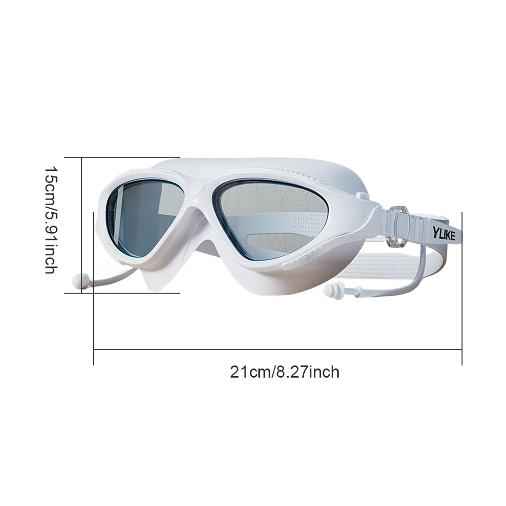 Big Frame Swim Glasses Adjustable Professional HD Swim Glasses Waterproof Swim Pool Eyewear for Swimmers 6