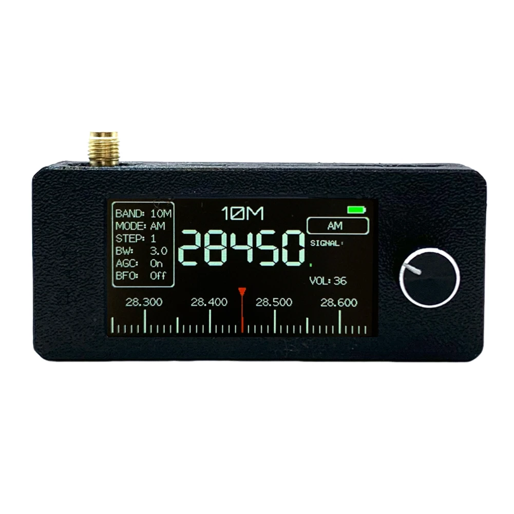 SI4732 0.5-108mhz 휴대용 라디오 LSB USB AM FM 포켓 미니 라디오 링 안테나 포함 모든 밴드 라디오 수신기 HF SW MW VHF 라디오
