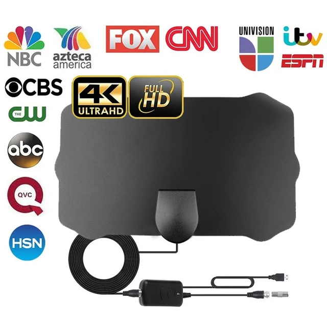 2023 nouvelle antenne de télévision numérique intérieure 4K 8K HD HDTV antenne DVB-T/T2 DVBT2 câble TV antenne 500 milles UHF VHF DTV antennes aériennes 1