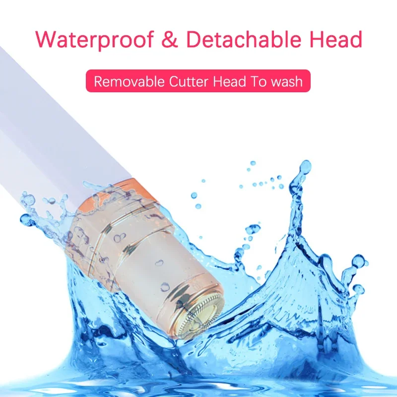 USB Rechargeable Electric Hair Removal Lipstick Shape Female Facial Epilator Remover Painless Safety Women Full Body Hair Shaver