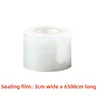 1pc 3cmx1500/6500cm  Leak-Proof Stretchable Wine/Liquor Bottle Seal - Anti-Evaporation, Anti-Aging White Film for Secure Storage 6