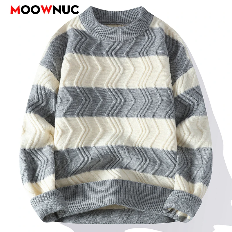 

Men's Sweat-shirt Pullovers Men's Clothing Fashion Sweater For Men Knit Autumn Casual Hombre Warm Solid Spring Male Streetwear