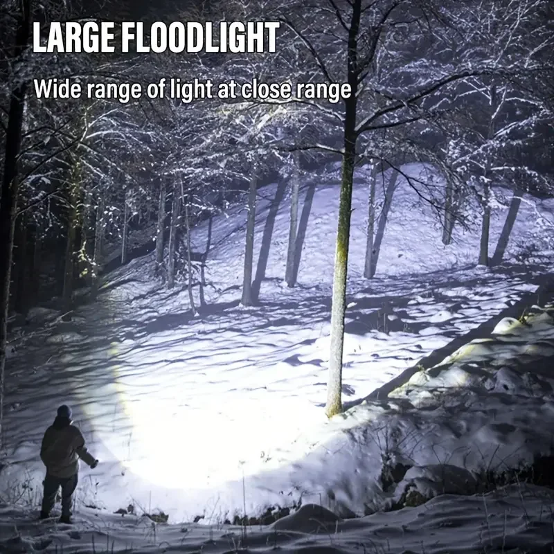 Description Picture 2 of itemBright Rechargeable LED Spotlight Built in Battery Perfect For Outdoor Camping Floodlight USB Flashlight With 3-Color Filter