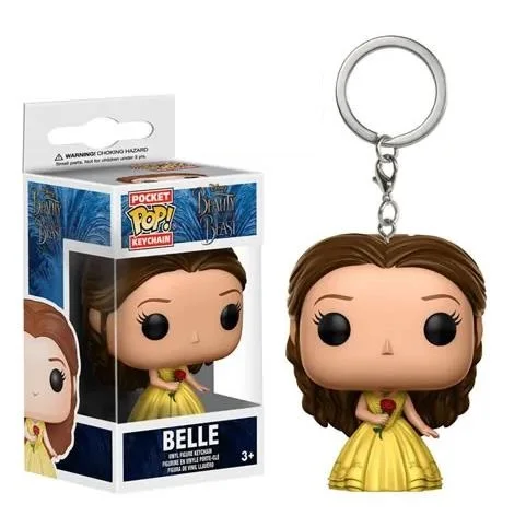FUNKO llavero muñeca de princesa de dibujos animados Bella Ariel