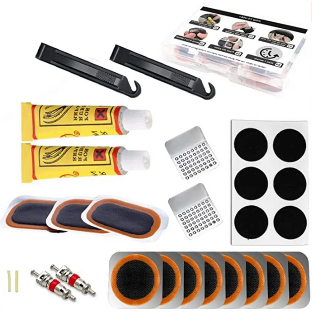 18 PCS GLUE-FREE Bike Tire Patch Repair Set, Bike Puncture Repair Patches, Wi $11.05