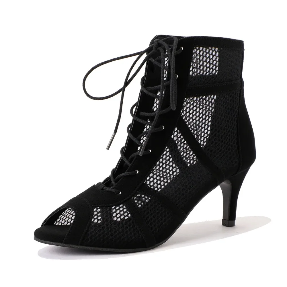 Summer mesh breathable fashionable lace-up sandals, sexy fish-mouth high heels casual party comfortable women's shoes size 36-43