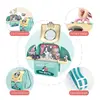 Pet Care Play Set Dog Grooming Kit with Backpack Doctor Set Vet Kit Educational Toy Pretend Play for Toddlers Kids Children 5