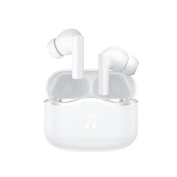 Premium HiFi Bluetooth In - Ear Headphones - Wireless Earbuds with Advanced Noise Cancellation & Power Display (White)