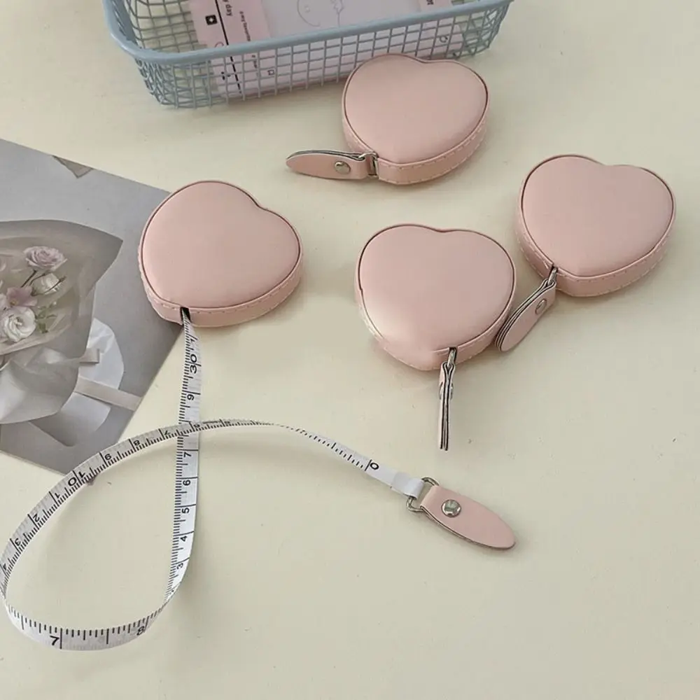 Portable Love Tape Measure Flexible Ruler Measuring Tape Cute Heart Shape Wear Resistant Mini Ruler for Body Measuring Tool tape measure,measuring tape,measuring ruler