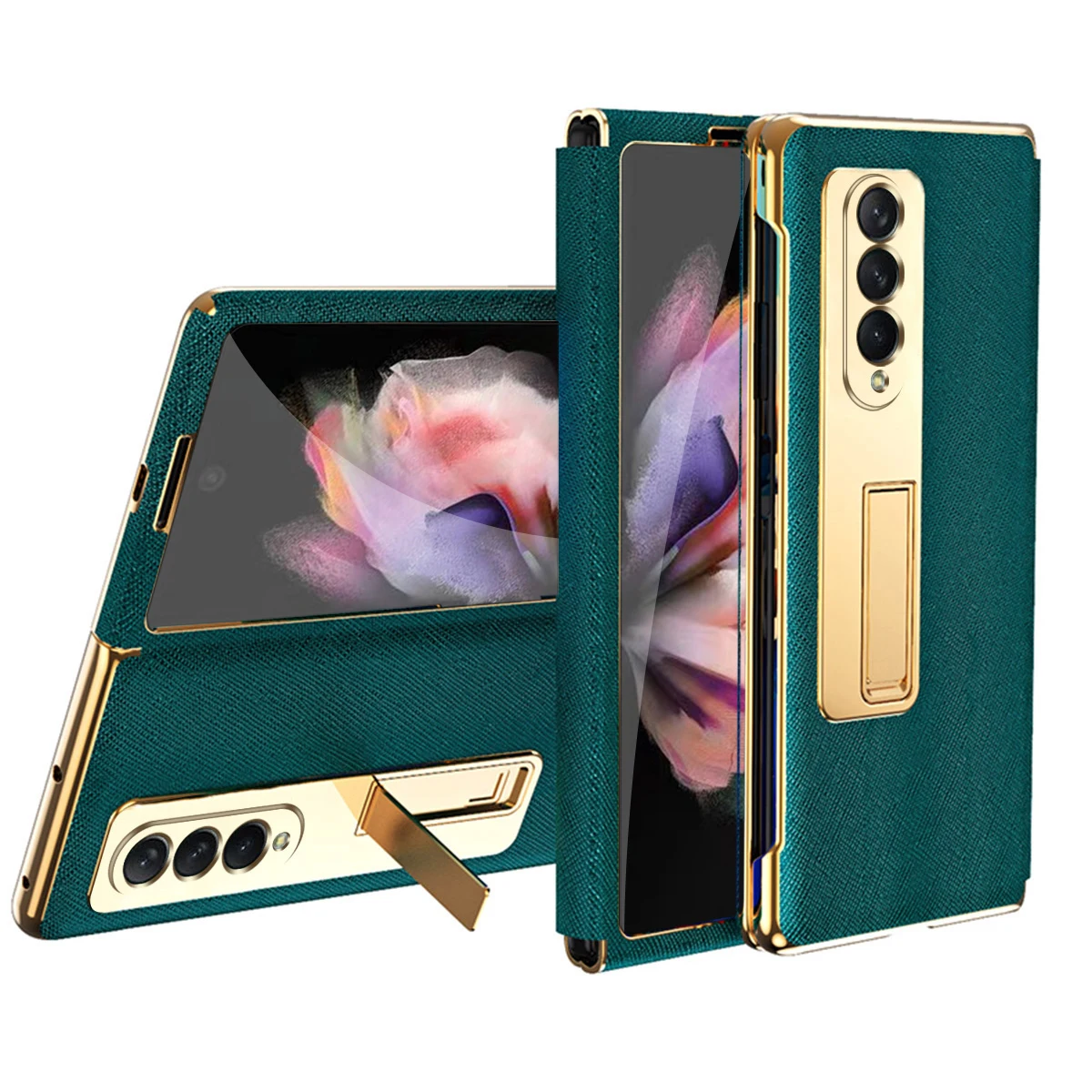 Per Samsung Galaxy Z Fold 5 Case Galaxy Z Fold 4 Fold 3 Fold 2 Custodia Con Custodia Protettiva Per Schermo In Vetro Temperato