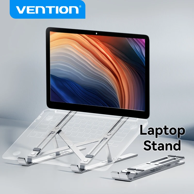 Vention Desktop Laptop Stand Multi-angle Adjustable Non-slip Notebook Holder Foldable Tablet Holder For Macbook Air Pro