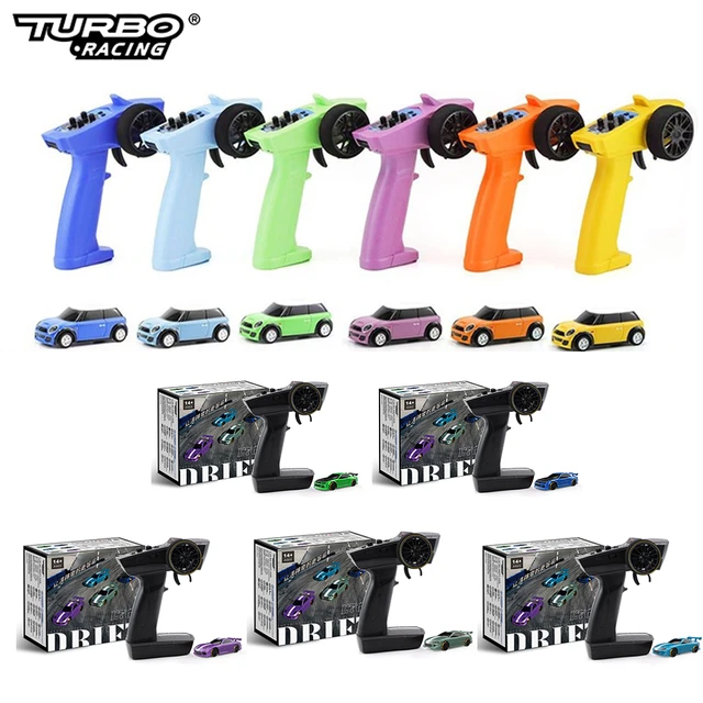 Turbo Racing 1:76 RC Car C61 C62 C63 C64 rc drift car with Gyroscope C71  C72 C73 C74 C75 Flat Running Toys for Kids and Adults