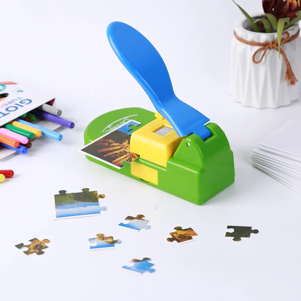 New Creative Jigsaw Puzzle Making Machine DIY Handmade Material Embossing Flower Punch Picture Cutter Children Educational Toys paper embossing machine die cutting machine jigsaw puzzle maker