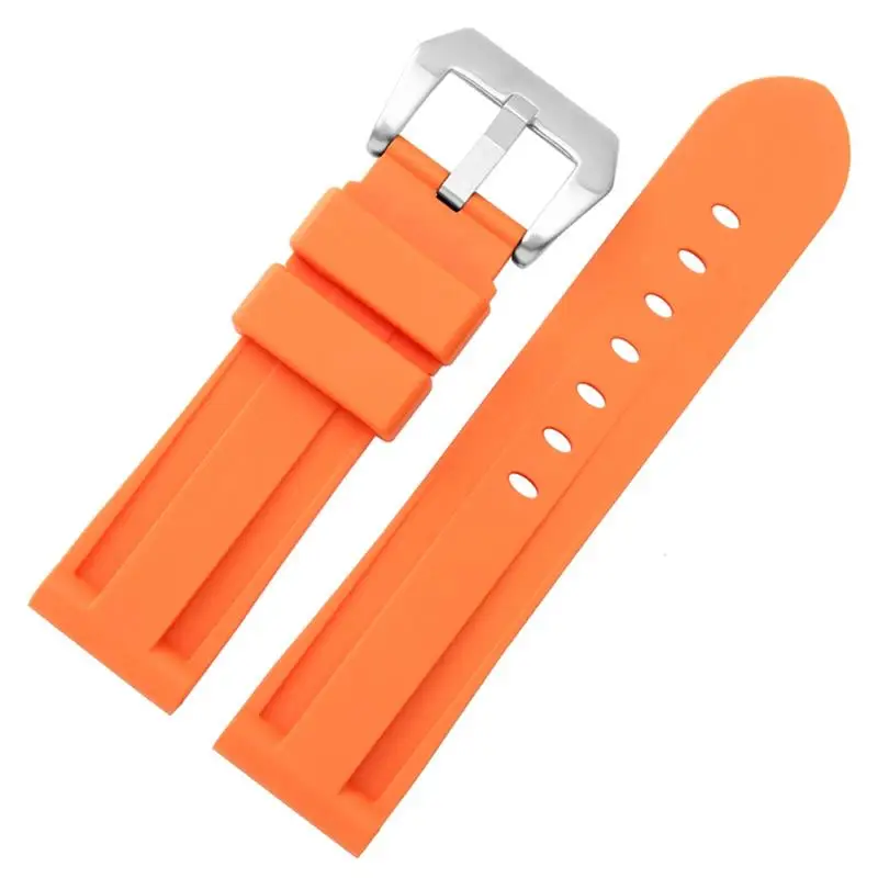 

PCAVO Silicone watchband For PAM111 386 441 series wristband straps 20mm 22mm 24mm 26mm Waterproof sports camouflage bracelet