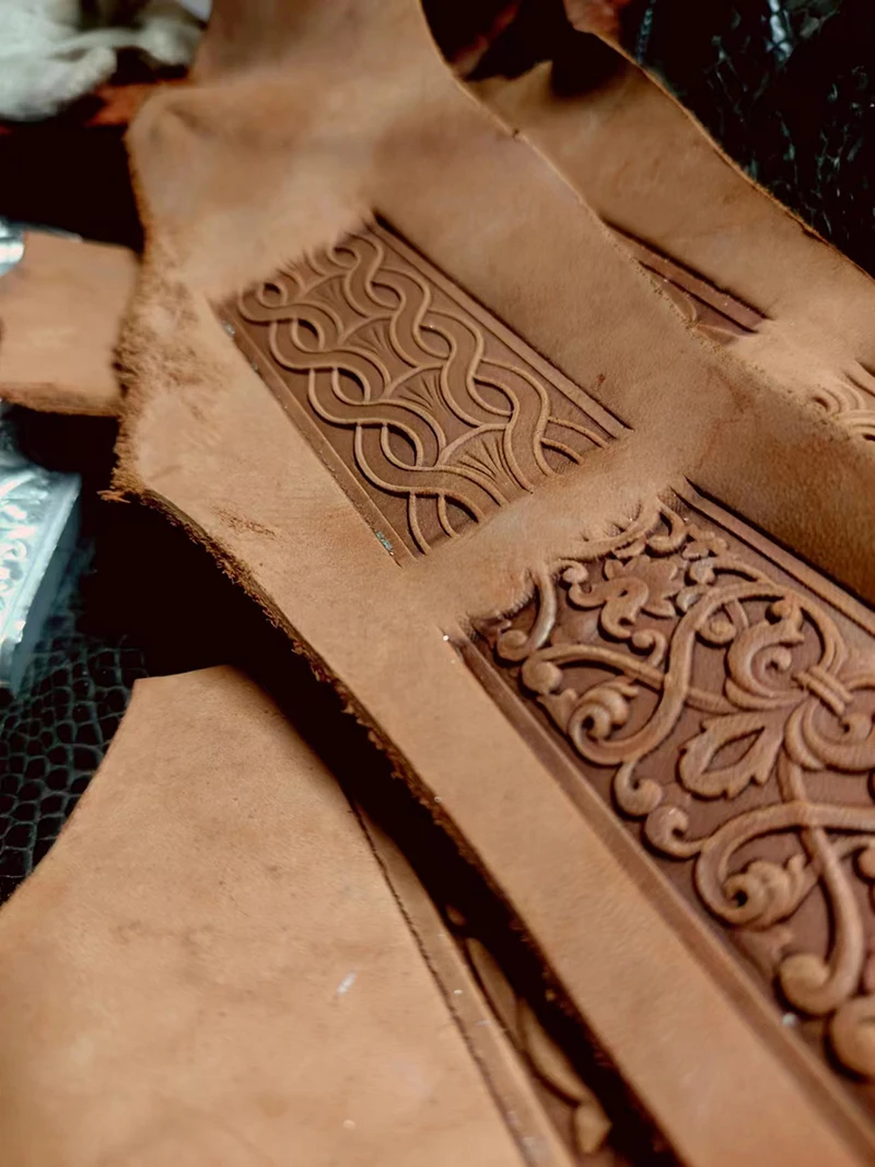 Multic design Used to make leather belts, printed stamp molds for leather decoration Arabesque Tang Dynasty Flower Pattern