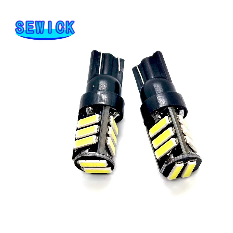 

200Pcs/lot W5W 11SMD Car T10 LED 194 168 Wedge Replacement Reverse Instrument Panel Lamp White Bulb For Clearance Light 12V