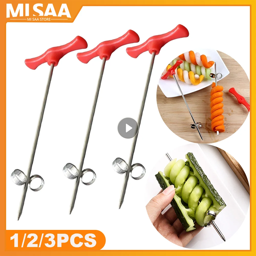 Vegetable cutter spiral knife screw slicer grater twist potato carrot