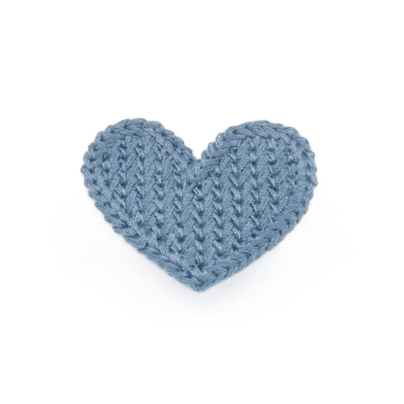 34mm Mini Heart Cotton Knitting Flower 20Pcs for Home Hat Shoes Clothing Decoration Scrapbooking DIY Handmade Crafts Accessories cotton knitting flower