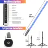 LUXCEO 85cm 4pcs LED Mood Light 3W Remote Control Atmosphere Lights RGB Color Changing Lighting for Bar Party Christmas Decor. 2