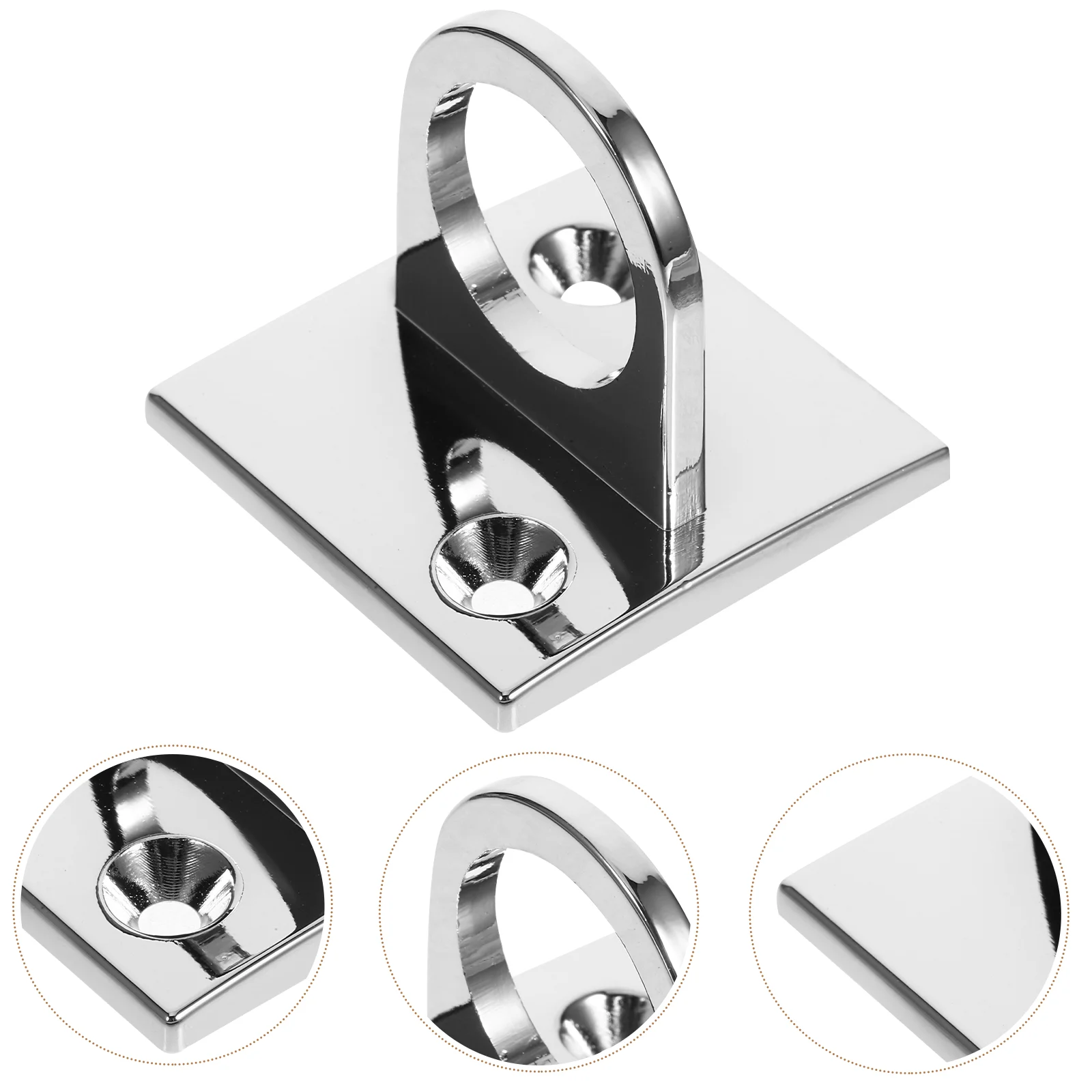 

Lanyard Metal Hook Stanchion Circle Stanchion Rope Support Mount Rope Safety Barriers Mount Eye Support