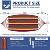 Single Wide Thick Canvas Hammock Outdoor Camping Backpackaging Leisure Swing Portable Hanging Bed Sleeping Swing Hammock 4