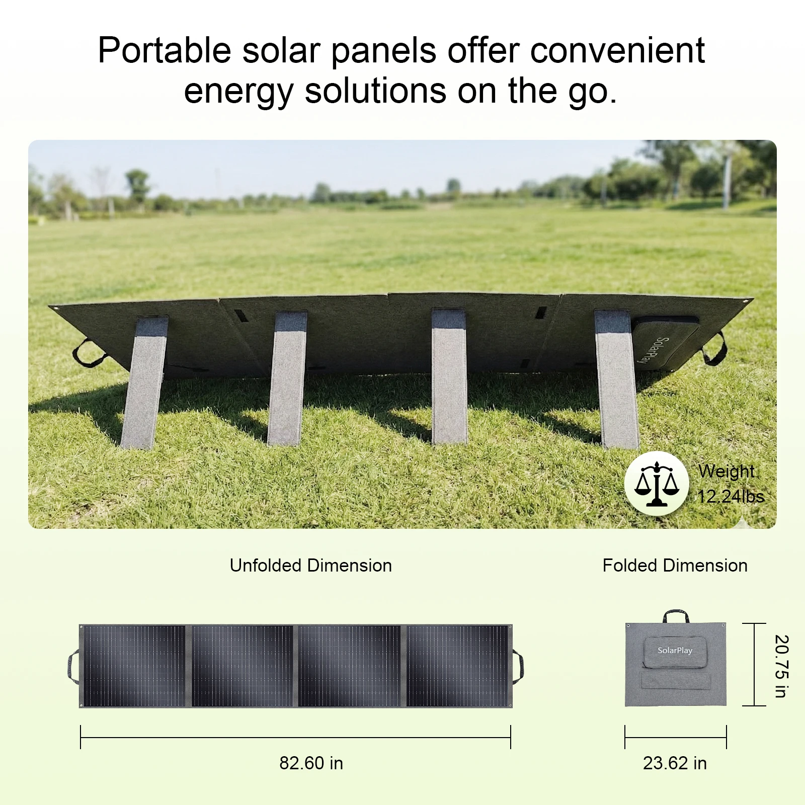 Solpanel i udendørs brug