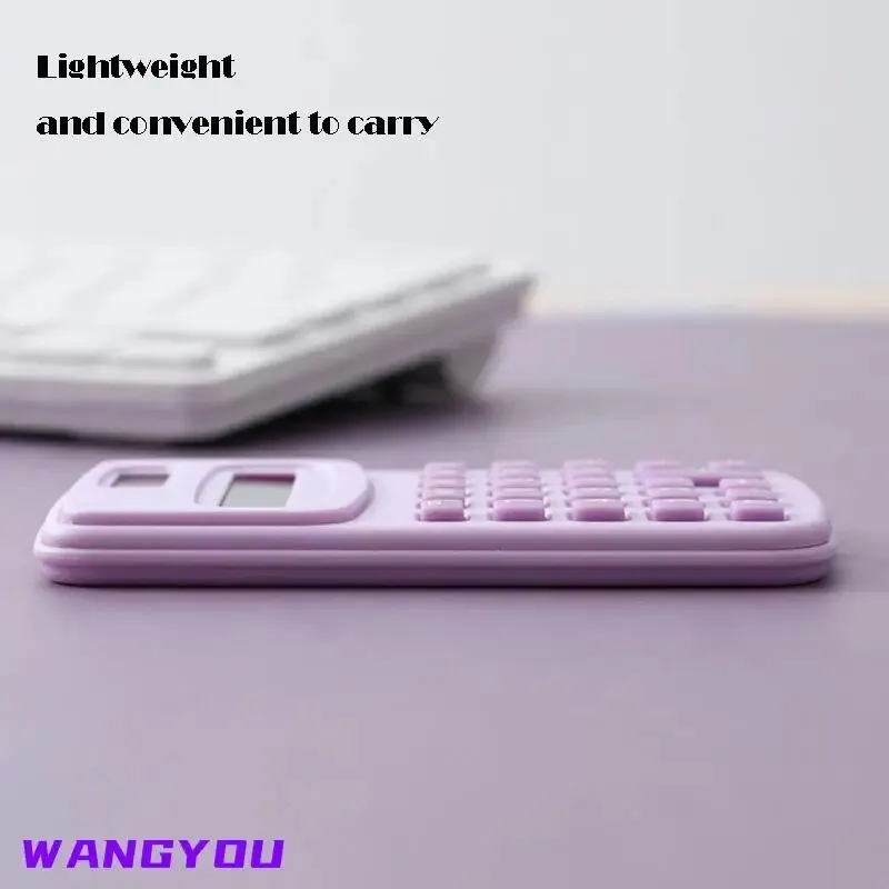 휴대용 소형 태양열 계산기, 귀여운 8 자리 LCD 전자 계산기, 가정 사무실 계산기, 어린이 초등 학교 계산기