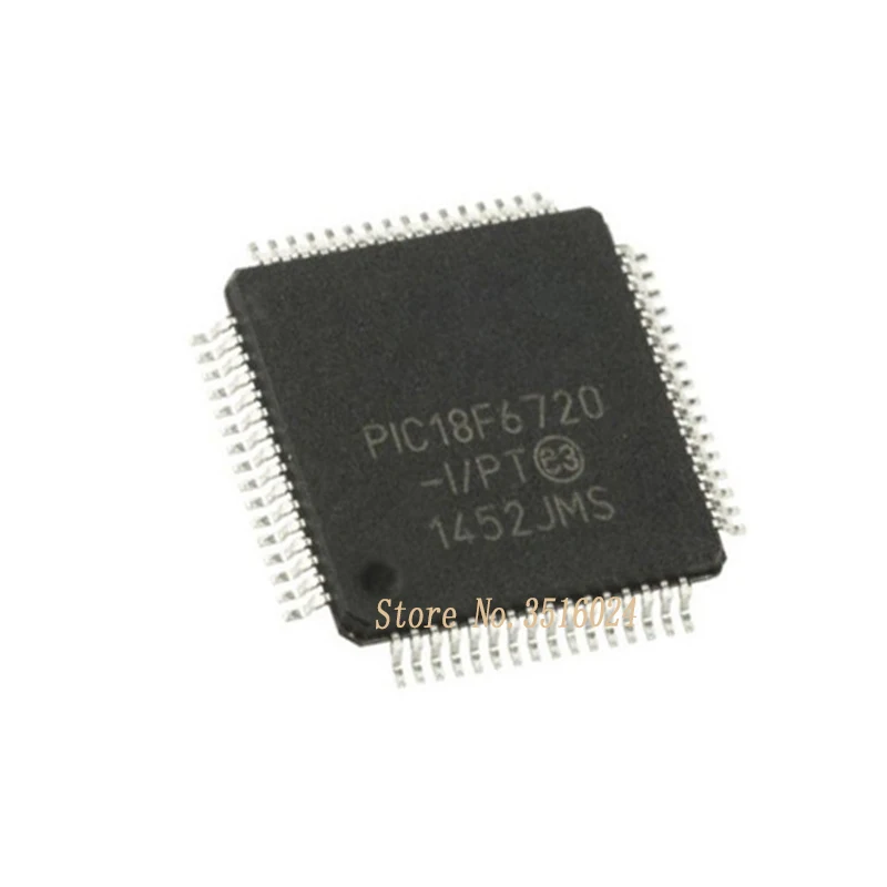 

Бесплатная доставка, 10 ~ 50 шт., Φ/PT PIC18F6720-I PIC18F6720 PIC18F 6720 PIC18 QFP64 100%, новинка, оригинал, быстрая доставка