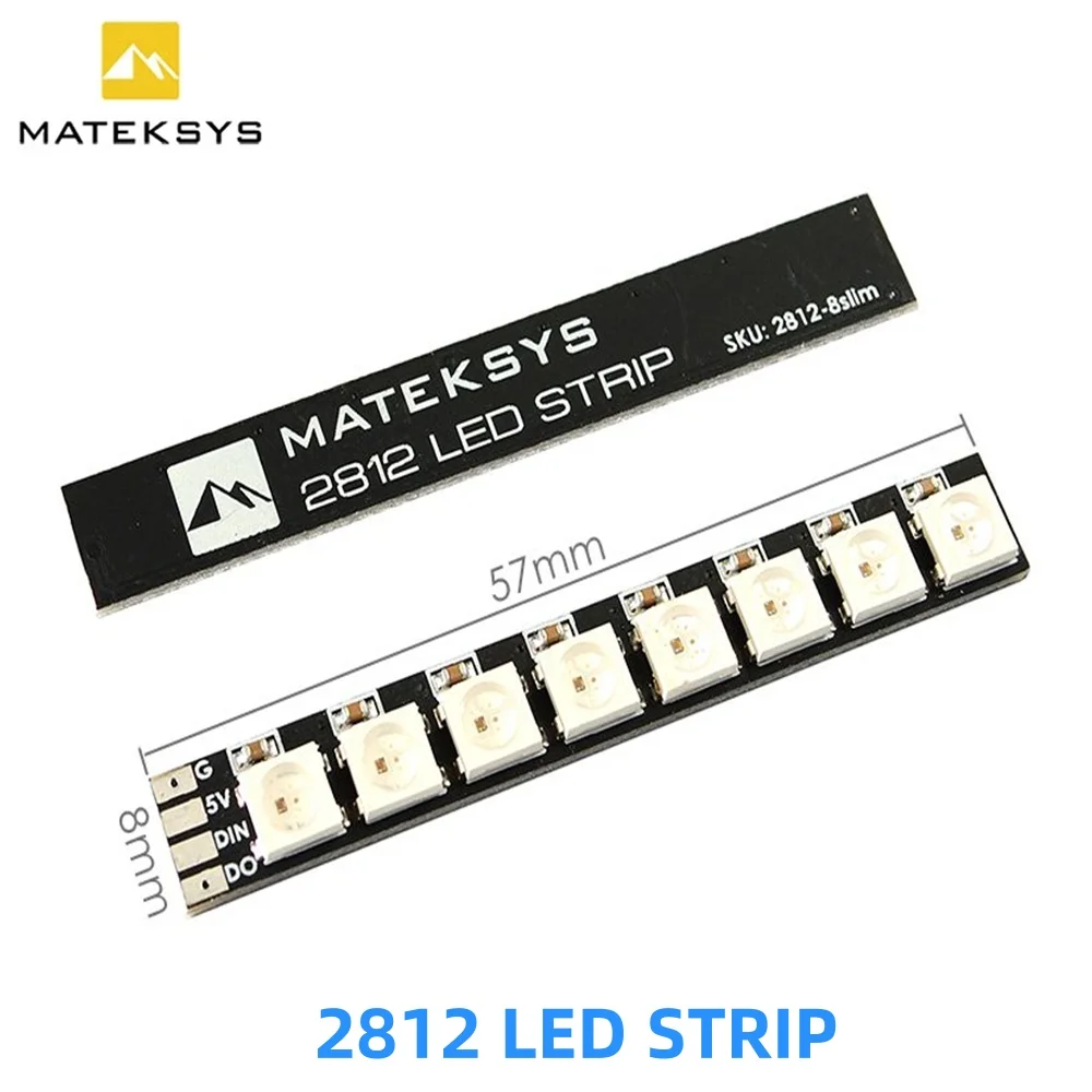 

MATEKSYS Matek ARM Light LED 2812 LED STRIP SLIM MATEK 2812 led strip 57*8mm Board for FP Drone ARM Light