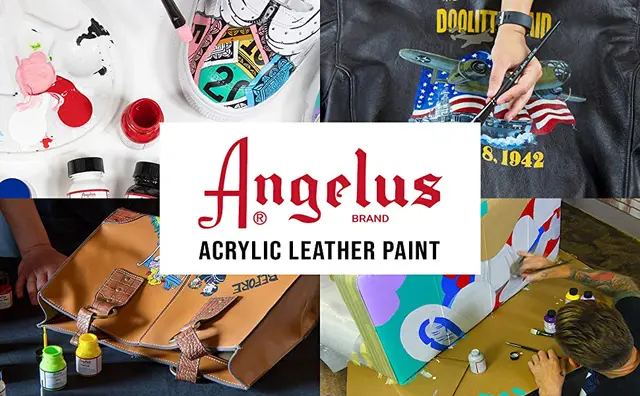 Peinture acrylique pour cuir Angelus 1 oz. Kit de base – K. A. Artist Shop